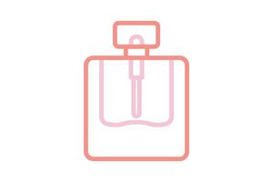 Perfume icon. line icon style. icon related to party, valentine. valentine day elements illustration vector