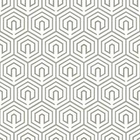 Abstract Geometric Pattern with Y Shapes and Hexagonal Design vector