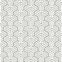 Bold Hexagonal Pattern with Interlocking Y Shapes in Geometric Style vector