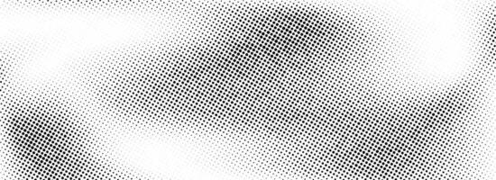 Aged halftone gradient background. Faded dotted grit noise texture. White and black rasterized sand wallpaper. Retro pixelated backdrop. Anime or manga style comic grain overlay. grunge bitmap vector