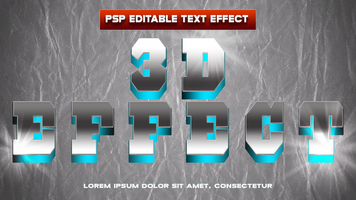 3d texto efeito dentro photoshop psd
