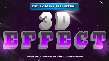 3d efeito texto efeito dentro photoshop psd