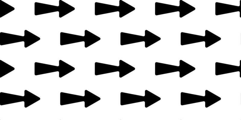 Black arrows arranged in a repeating pattern on a white background
