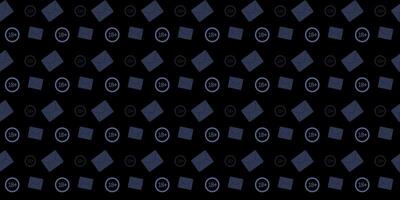 Geometric pattern featuring dark background with varied shapes and numbers arranged symmetrically vector