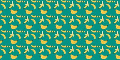 Vibrant banana pattern with a tropical feel creating a lively background design vector