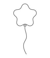 Unique star-shaped balloon design ideal for celebrations and events vector