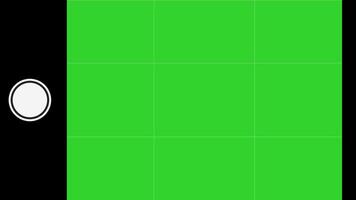 Smartphone camera interface with chroma key greenscreen, photo and recording features, and motion tracking. vector