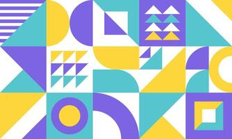 Abstract colorful geometric pattern vector