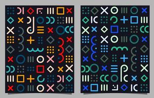 Creative minimalist style art background. Fun seamless colorful line doodle pattern. vector