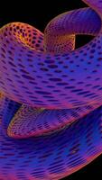 A 3d rendering of a colorful spiral video
