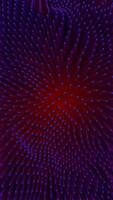 A red and blue abstract background with many small dots video
