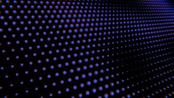 A blue and red lighted screen with dots video