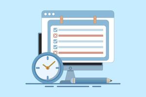 schedule planning concept. priority, important, reminder days on calendar. setting and time. Flat cartoon style. Flat design illustration vector
