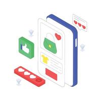 Add To Wishlist isometric Colored illustration vector