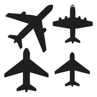 Download Modern silhouette Plane Icons for Web and Print Projects vector