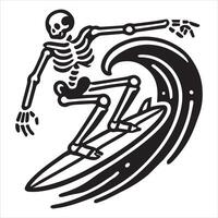 Surfing Through the Bone vector
