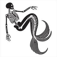 Bone Enchantress Mermaid Illustration vector
