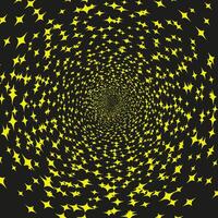 Abstract background decorated with a pattern of golden stars arranged in a circle vector
