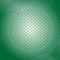 Green abstract background decorated with an original round pattern vector