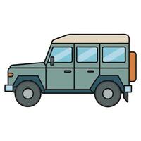 Editable Concept Car Illustration with Bold and Unique Features vector