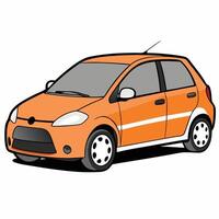 Stylized Car Illustration for Creative Digital Media Projects vector