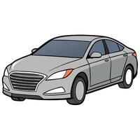 Realistic Sports Car Illustration with Dynamic Motion Effects vector