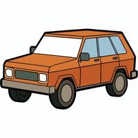 Flat Design Car Illustration for Clean and Modern Projects vector