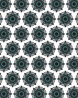 Abstract round flower leaf pattern background vector