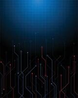 Electronic circuit board line technology background vector