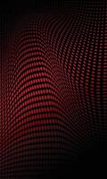 Abstract wavy curved red dots pattern technology wallpaper vector