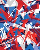 Abstract red and blue irregular geometric pattern modern background vector