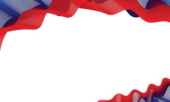 Abstract curved red and blue lines modern business background vector