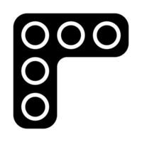 Abstract geometric L shape pattern. Concept of connection, direction, and simplicity. vector