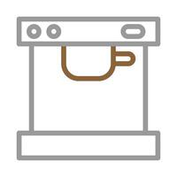 Coffee maker machine icon. Concept of morning routine and making coffee. vector