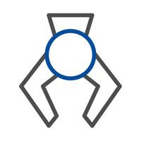 Claw crane game machine icon. Concept of chance, winning, and entertainment. vector