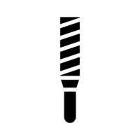Rasp file tool icon. Concept of woodworking, carpentry, and metalworking. vector