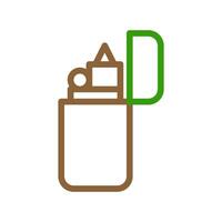 Lighter icon illustration. Concept of smoking, fire, and danger. vector