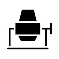 Concrete mixer icon. Concept of construction, building, and renovation. vector