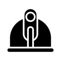 Observatory icon for astronomy and science concept. vector