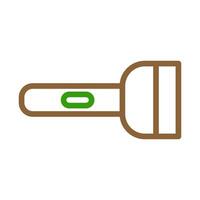 Flashlight icon. Concept of lighting, searching, and finding. vector