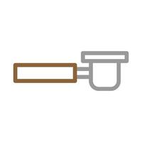 Portafilter icon for coffee making. Concept of barista, espresso, and cafe. vector