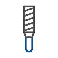 Rasp icon. Concept of carpentry, woodworking, and metalworking. vector