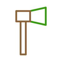 Axe icon, simple flat design. Concept of work tool, carpentry, and lumberjack. vector