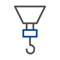 Crane hook icon. Concept of construction, lifting, and engineering. vector
