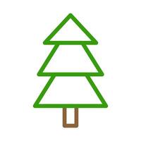 Simple Christmas tree icon. Concept of Christmas, winter, and holiday. vector