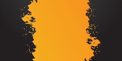 Abstract grunge yellow black background vector