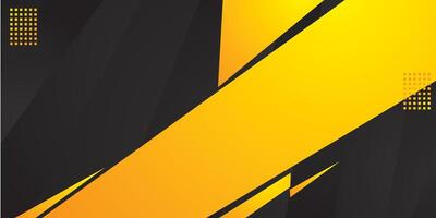 Abstract background yellow and black color vector