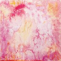 Hand Drawn Square Pink and Orange Watercolor Grunge Background vector