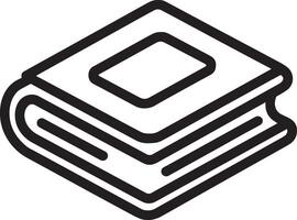 Modern Art with a Minimalistic Closed Book Icon Design vector