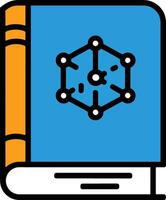 Hexagonal Symbol Closed Book Icon vector